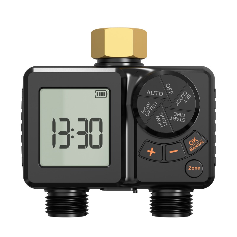 Timer Dual Outlet - Temporizador de irrigação automático com tomada