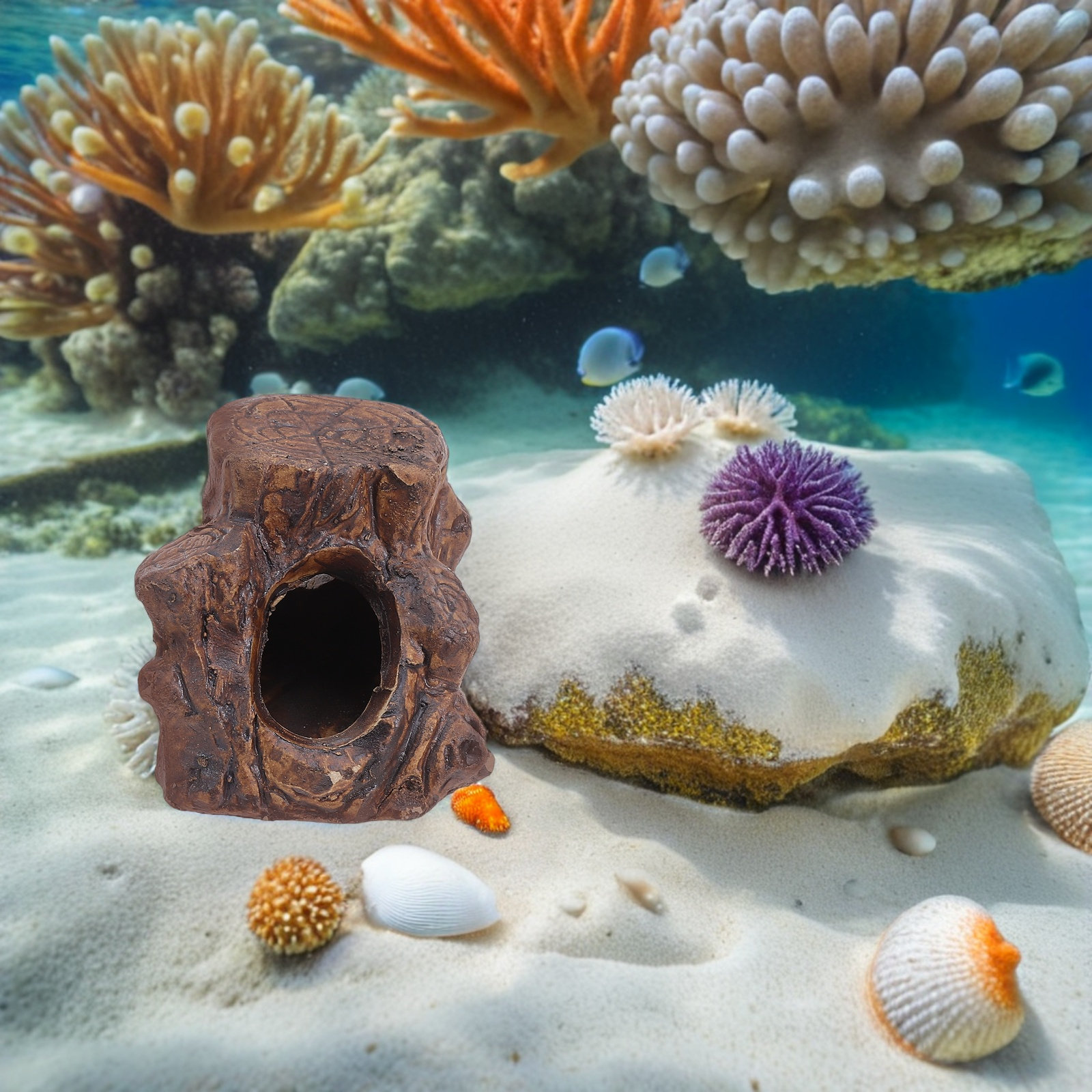 2 Peças de Decorações para Aqu - Hide Cave Ceramic avaliação e preço