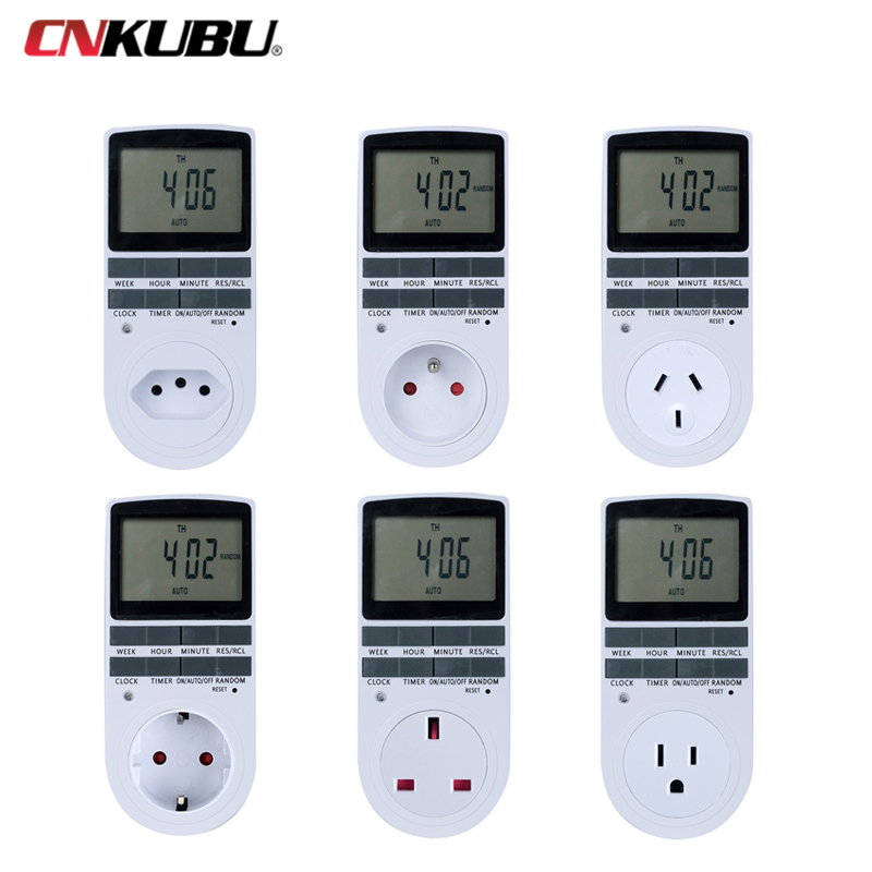 Tomada programável do temporiz - Timer Dual Outlet avaliação e preço